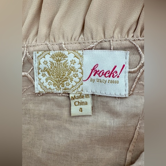 FROCK Anthropologie BEIGE SHEATH KNEE LENGTH SLEEVELESS DRESS - Picture 7 of 11